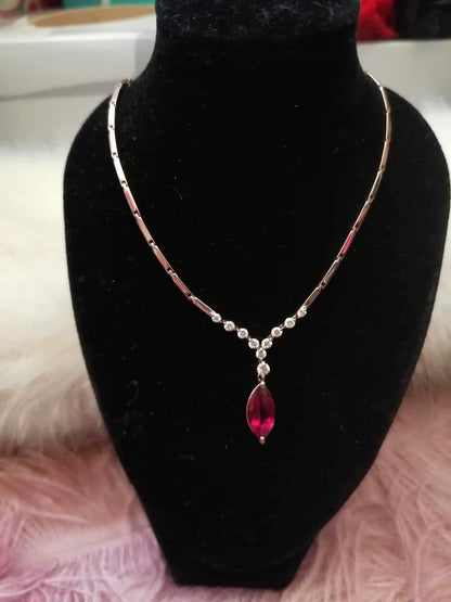 Pink Tourmaline Necklace