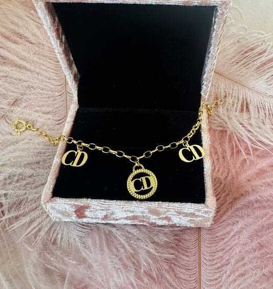 CD Inspired Charm Bracelet