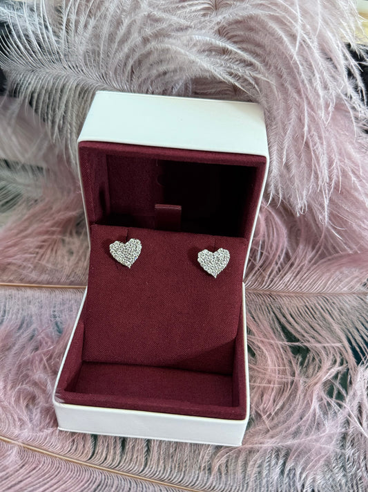 Suzy Heart Diamond Earrings