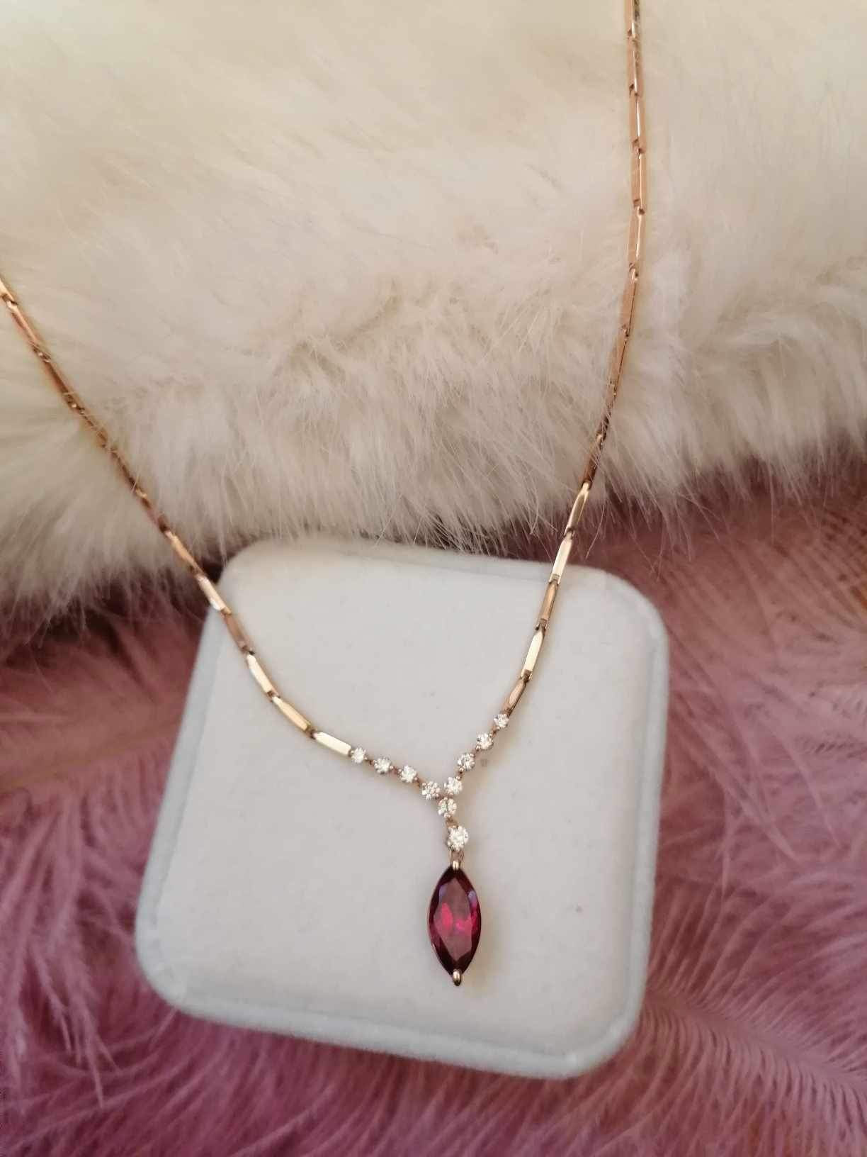 Pink Tourmaline Necklace