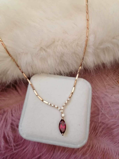 Pink Tourmaline Necklace
