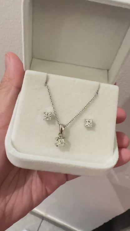 Diamond Princess Cut Set